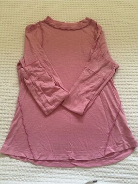 Pilcro Dusty Pink Long Sleeve Tee